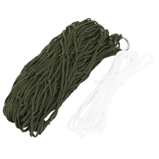 Hamaca para exteriores, hamaca de malla para acampar, hamaca de red de nailon Simple para una sola persona con cuerda YUNYI BRAND Deportes