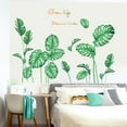 thumbnail image 3 of Arte inspirado en la naturaleza, calcomanías de pared con hojas tropicales para puertas, ventanas y decoración de armarios, extraíbles, sin residuos, resistentes al agua (11,8 x 35,4 pulgadas), 3 of 8