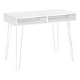 thumbnail image 1 of Monarch Specialties Computer Desk, Home Office, Laptop, Left, Right Set-up, Storage Drawers, 40"l, Work, Metal, Laminate, White, Contemporary, Modern, 1 of 4