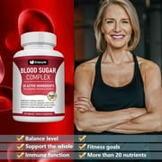 Blood Sugar Complex with Cinnamon, Chromium & Mulberry - 20 Active Ingredients, 940mg, 60 Capsules - Supports Healthy Blood Sugar Levels (Normal Range)