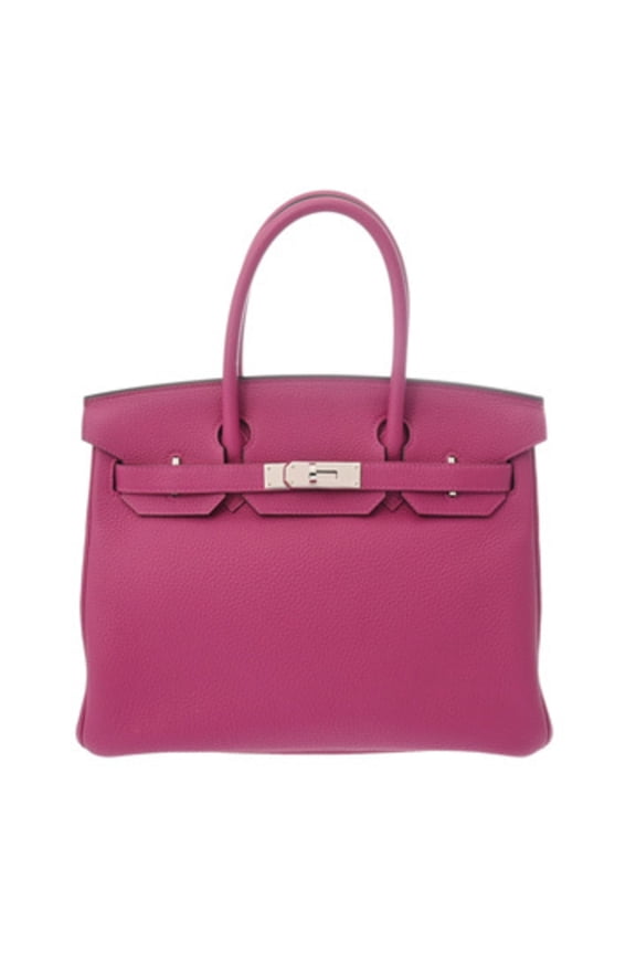 Pre-Owned HERMES Birkin 30 Rose Purple Y Stamp (circa 2020) Women's Togo Handbag A... (Good)