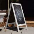 thumbnail image 2 of Flash Furniture Canterbury A-Frame Wood Magnetic Chalkboard Set in White, 2 of 7