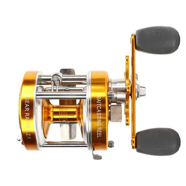 Soft Grip Metal Fishing Reel, Powerful Full Metal Fishing Reel for Inshore Boat Freshwater Saltwater Fishing, Right Hand