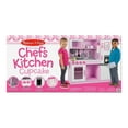 thumbnail image 1 of Melissa & Doug Wooden Chef’s Pretend Play Toy Kitchen With “Ice” Cube Dispenser - Cupcake Pink/White, 1 of 3