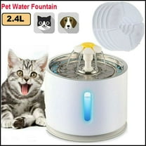 SHANNA Cat Water Fountain Stainless Steel, 81oz/2.4L Cat Fountain Pet Water Dispenser