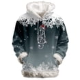 thumbnail image 4 of Tanghaowl Women Sweatshirt Fashion Hooded Sweatshirt Cozy Soft Casual Pullover Top for Comfortable Loungewear Outfit with Festive Design Light Green XXL, 4 of 4