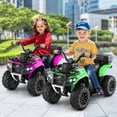 thumbnail image 4 of Gymax 6V Kids Ride On ATV w/ Music & Spray Function USB Port Storage Box Toy Car Green, 4 of 10