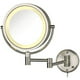 8.5 in.&44; 8X-1X Halo Lumineux Miroir Mural&44; S'Étend 13,5 in.&44; Nickel – image 1 sur 1