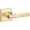 Gold, variant on Sure-Loc AP100-SQ SB GRIP-SKN 26 Aspra Square Non-Turning One-Sided Dummy Door Lever -