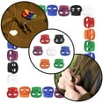 thumbnail image 3 of Craft County 10 Piece Plastic 5mm Dual Hole Cord Locks - Many Colors - Spring Loaded Stoppers, 3 of 4