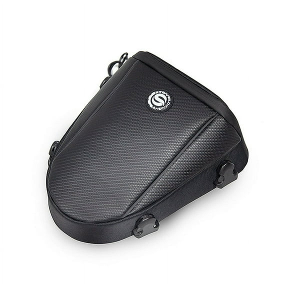 Black Motorcycle Tail Bag Back Seat Bag Shoulder Backpack Touring Bag Waterproof