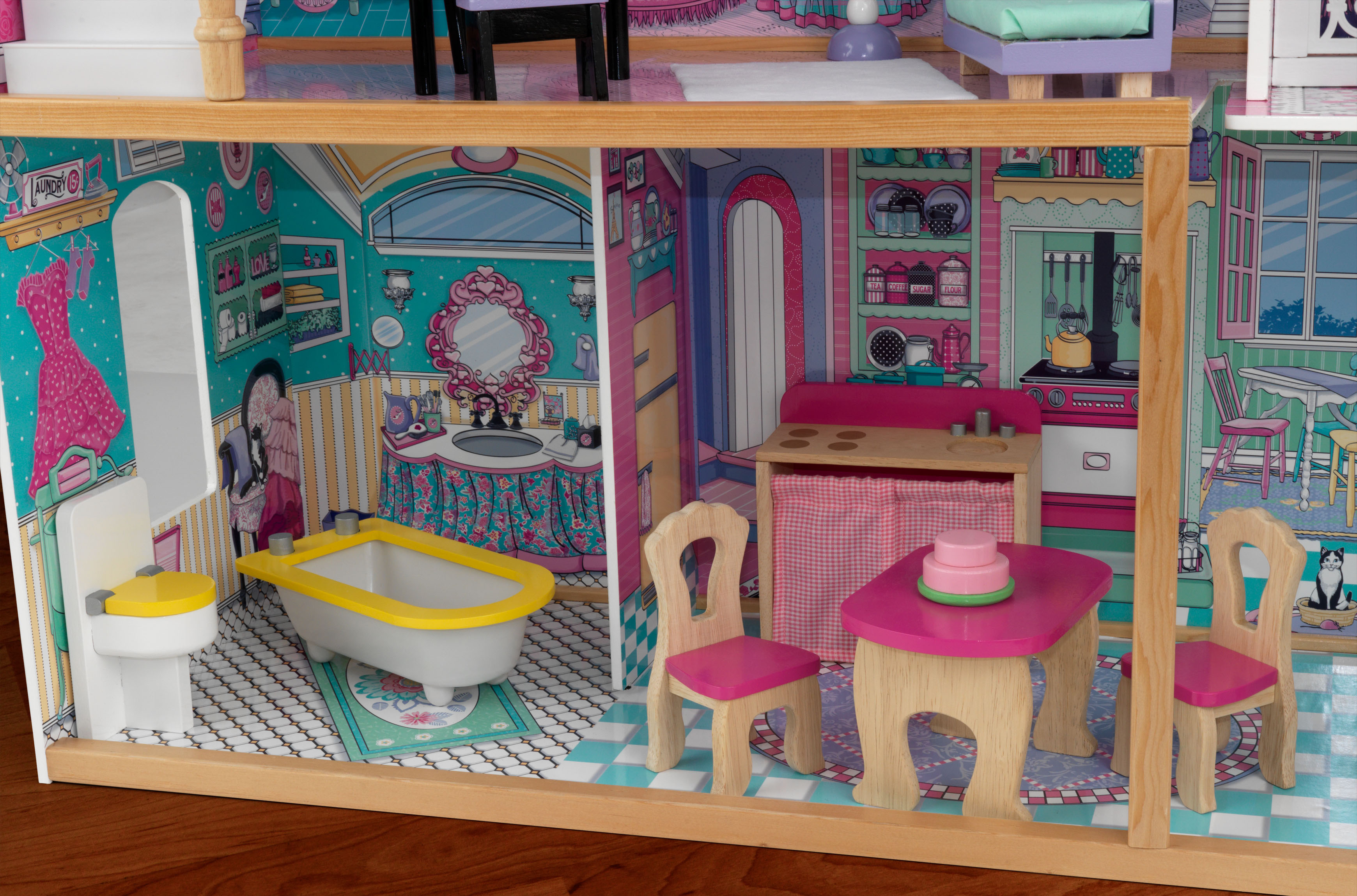 KidKraft Annabelle Wooden Dollhouse with Elevator photo 5