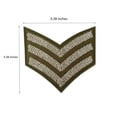 thumbnail image 4 of Cute-Patch Sergeant Rayures Argent Militaire Brodé à Repasser Patchs à Coudre, 4 of 4
