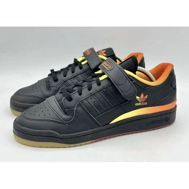 Adi - das Originals Men's Forum Low Classic Shoes Orange Black FZ5891 Multiple Size