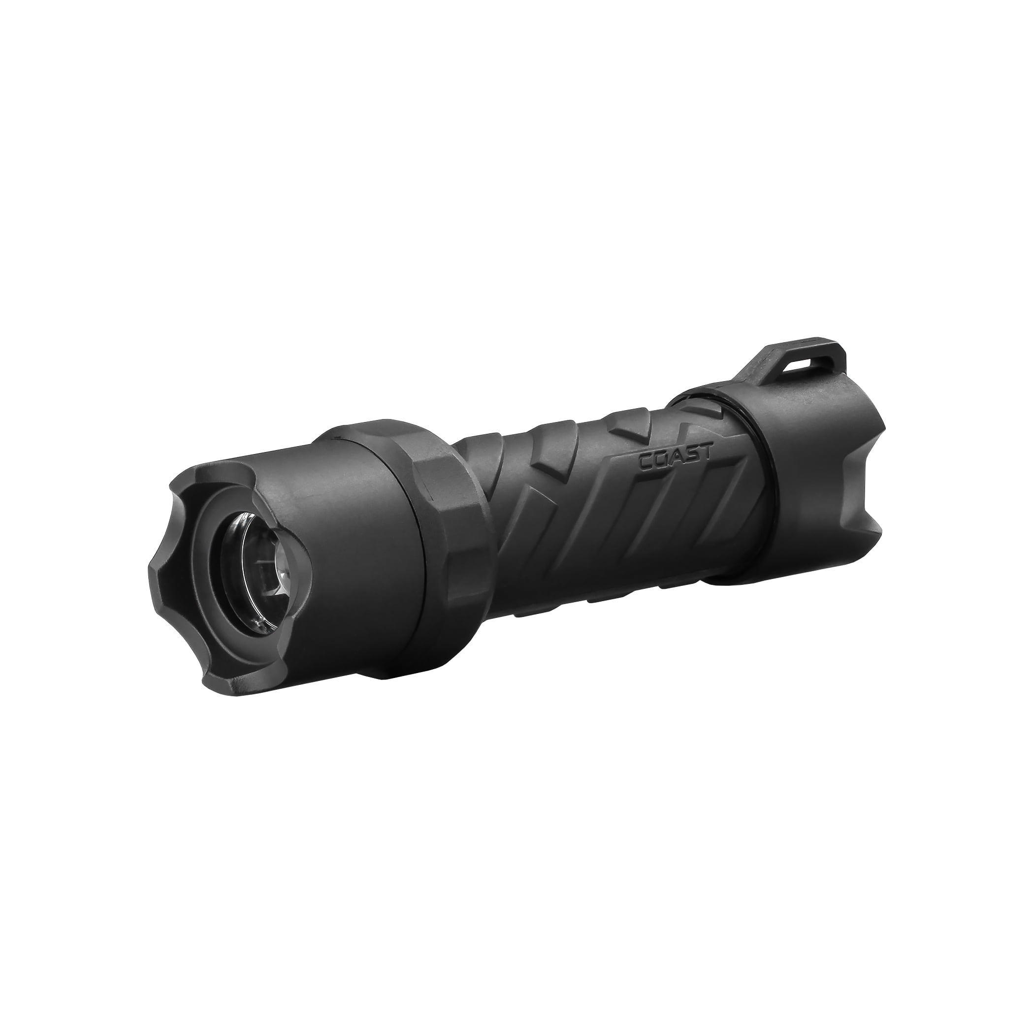 COAST Polysteel 250 Heavy-Duty 390 Lumen Stormproof LED Flashlight with Twist Focus, 3 x AAA Batteries Included