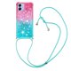 thumbnail image 1 of Funda para Samsung Galaxy A04E Brillantina Líquida Divertida Reluciente y con Cristales en Movimiento Cuerpo Cruzado con Cordón Ajustable, 1 of 5