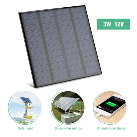 3W 12V Mini Portable Solar Panel DIY Power Module Battery Charger Home Garden Use, Mini Solar Panel, DIY Solar