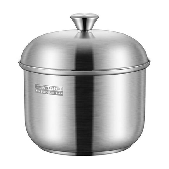 Stainsless Steel Steamings Bowl Kitchen Steam Soup Bowl with Lid Steamed Eggs Bowl Small Pots Kitchen Tool Easy to Use