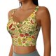 thumbnail image 2 of Fotbe Fruits And Vegetables Sujetador Deportivo Largo sin Aros para Mujer con Almohadillas y Soporte Medio, Transpirable y Absorbente, Camiseta Tipo Chaleco o Tank Top-Small, 2 of 8