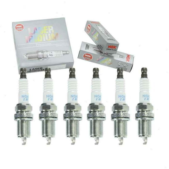 6 pc NGK Laser Iridium Spark Plugs compatible with Mazda 626 2.5L V6 1998-2002