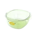 thumbnail image 1 of Colador de cocina, cuenco resistente y multifuncional para limpiar frutas y alimentos. verde grande, 1 of 9