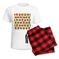 thumbnail image 5 of CafePress - Portugal Flag Pattern Pajamas - Women's Short Sleeve Print T-Shirt and Pants Light Cotton Pajama Set, 5 of 7