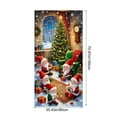 thumbnail image 3 of Kumdkd 35 x 72 inch Christmas Door Cover - Santa Claus Design, Durable Polyester, Easy to Install & Versatile for Doors/Walls/Table‌, 3 of 6