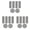 Light gray-3 Sets, variant on 3Sets (18pcs)Self-adhesive Patches Sports Shoes Repair Stickers Flannel Heel Protector Anti-Wear Repair Holes Insoles Foot Care Inserts