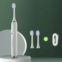 Sonic Electric Toothbrush, Rechargeable Power Toothrush with 4 Brush Heads, 5 Modes and 2 Minutes Build in Smart Timer,White