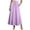 Purple, variant on Tqcoqu Women's Cotton Linen Midi Skirt with Pockets Casual Flowy Swing Elastic High Waist A-Line Long Boho Skirts,Army Green Women's S-XXL