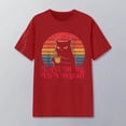 thumbnail image 2 of Tiweut Womens T-Shirts Graphic Cat Print Short Sleeve Crew Neck Tee Regular Tops, 2 of 3