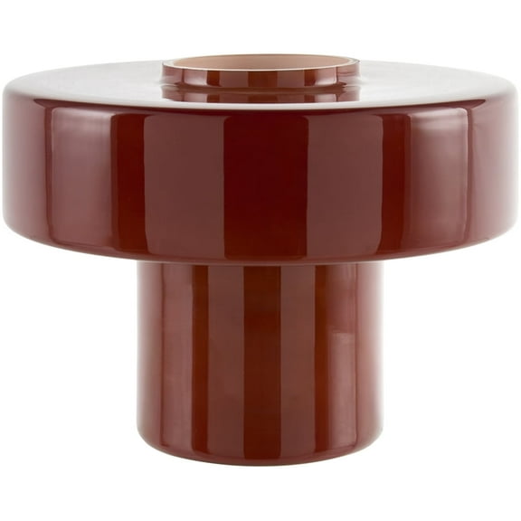 Livabliss Nozay Modern Accent Table Lamp, 7-inch, Dark Red