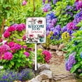 thumbnail image 6 of Eveokoki Welcome To My Garden Sign with Stake, Welcome Decoration Yard Art Decor, Indoor Outdoor Decorative Aluminum Lawn Ornament for Yard Pathway Patio Backyard, 6 of 6