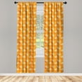 thumbnail image 2 of Ambesonne Burnt Orange 4-Panel Curtains, Foliage Nature Theme, 56"x84", Burnt Orange Orange, 2 of 4
