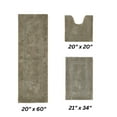 thumbnail image 2 of Better Trends Premium 3 Piece Bathroom Rug Set 100% Cotton, Extra Soft Tufted Bath Mat, Water Absorbent & Reversible Mat, Beige Lux Collection, 2 of 2