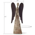 thumbnail image 5 of Wooden Guardian Angel Figurines for Love - Rustic Angel Gift - Christmas Angel Decor - Small, 5 of 6