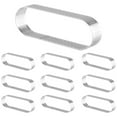 thumbnail image 1 of 10 Pack Oval Tart Ring Perforated Baking Ring Pastry Ring Stainless Steel Cake Tart Mold Rings Baking Tart Ring, 1 of 8