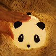 thumbnail image 3 of SHAR 1pc Cute Panda Night Light - 7 Colors, Silicone Touch, Rechargeable LED, 3 of 5