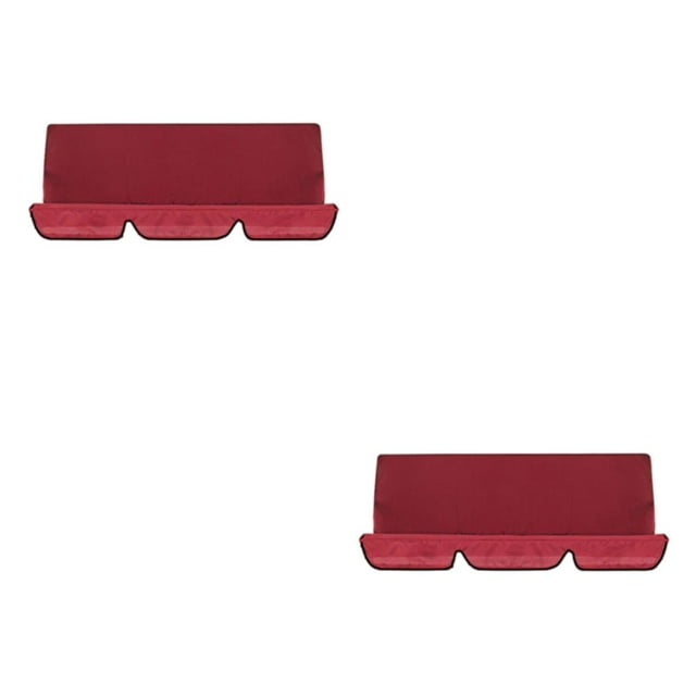 VONKY Coussin de Balançoire d'Extérieur en Polyester pour une Housse de Balançoire Facile et Imperméable Housses de Coussin de Balançoire Facile à Grand Application Rouge Vin 2 Ensembles