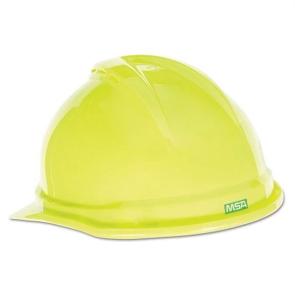 V-Gard 500 Protective Caps, 4 Point Fas-Trac III, 6 1/2 - 8, Hi-Viz Yellow Green