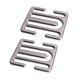 thumbnail image 4 of Ajustador de cinturón de seguridad de metal Accesorio de vehículo Fácil instalación Clips de cinturón de seguridad gris oscuro Cola Clips de cinturón de seguridad, 4 of 8
