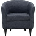thumbnail image 2 of Fox Hill Trading Windsor 17.5" Traditional Fabric Club Chair in Gray, 2 of 4