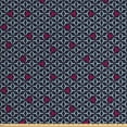 thumbnail image 1 of Geometric Fabric by the Yard, Grid Design with Angled Lines Hexagonal Shapes Abstract, Decorative Upholstery Fabric for Chairs & Home Accents, Dark Pink Pale Green by Ambesonne, 1 of 4