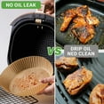 thumbnail image 3 of 200PCS Air Fryer Liners 9 Inch - Non Stick Air Fryer Paper & Baking Liners for 5-7L Baskets, Oil-Proof Microwave Safe Parchment Sheets, 428°F Heat Resistant (7.9" Base), 3 of 7