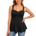 thumbnail image 2 of Peplum Tops for Women 2026 Summer Sleeveless Shirts Sweetheart Neck Flowy Tank Tops Dressy Casual Blouse, 2 of 7