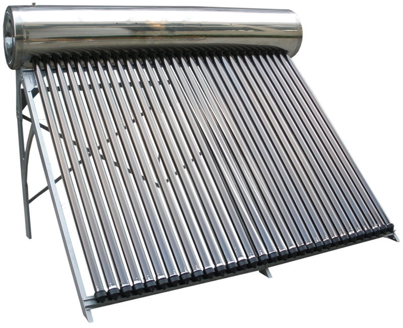 200 Liter SUS304 Passive Duda Solar Water Heater Attached Pressurized Tank Evacuated Tubes Hot