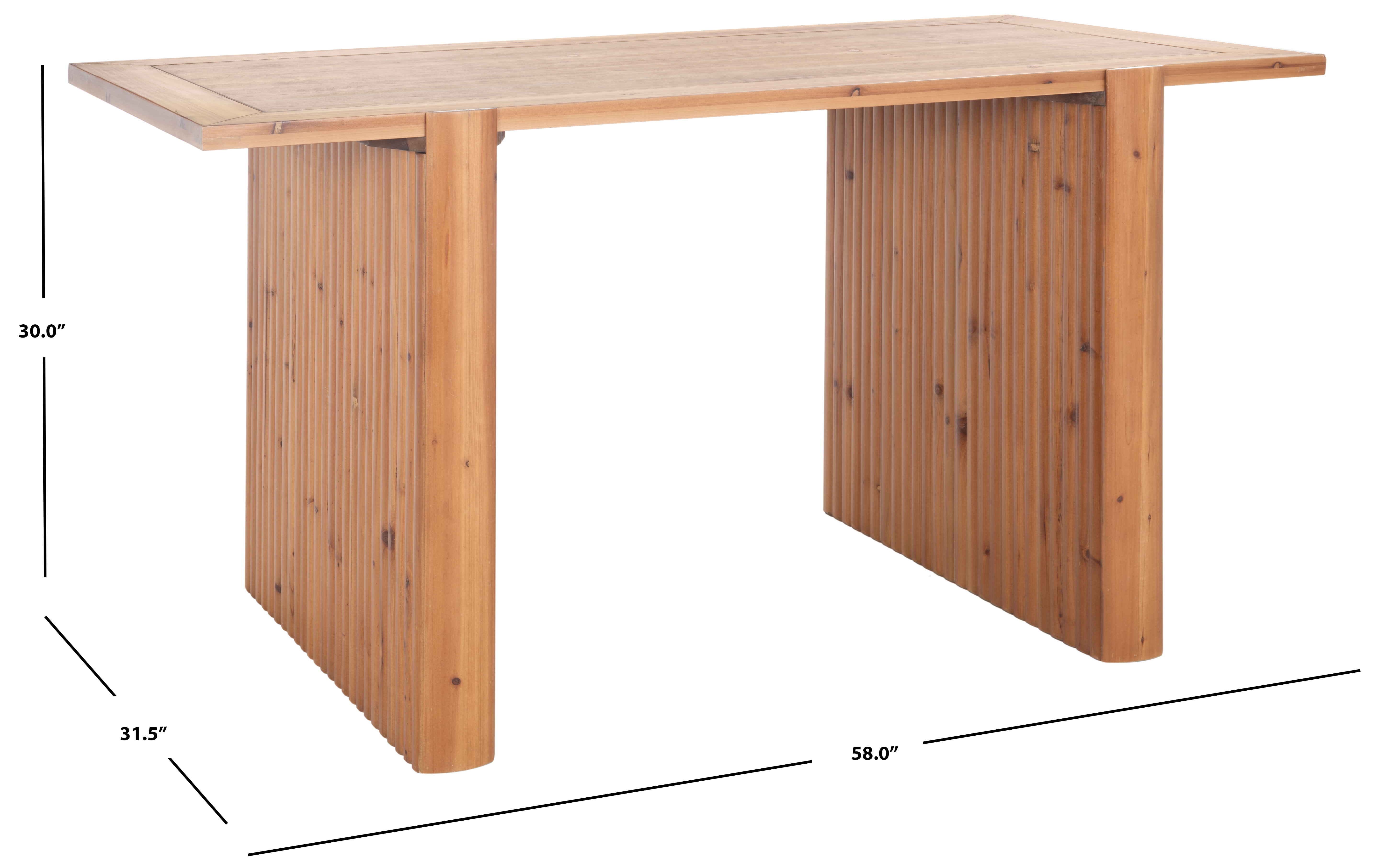 Safavieh Amell 58" Dining Table, Brown