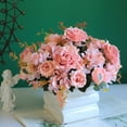 thumbnail image 4 of FAMTKT Artificial Flowers Silk Fake Flowers Valentines Bouquet for Wedding Bouquets Centerpieces Party Decorations on Clearance, 4 of 6
