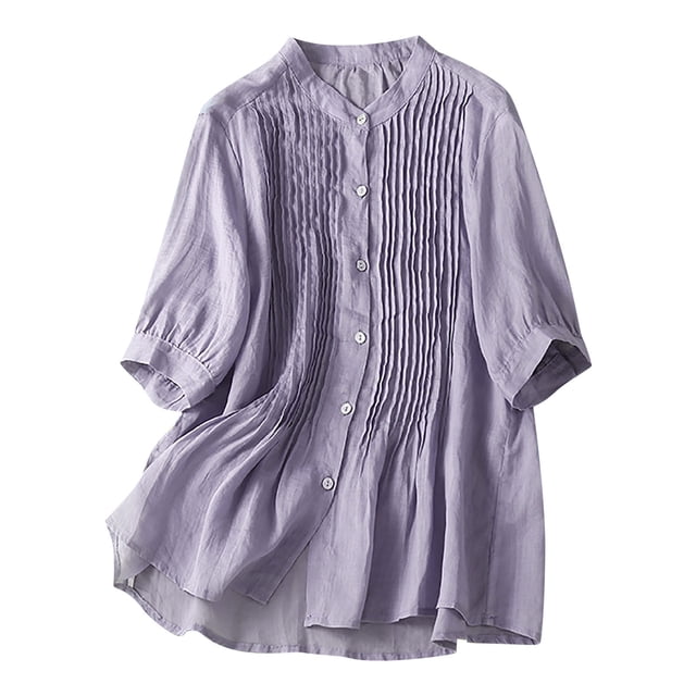 Birdeem T-Shirt Décontracté Mode Femme Manches Courtes Col en V Chandail en Molleton Hauts Blouse