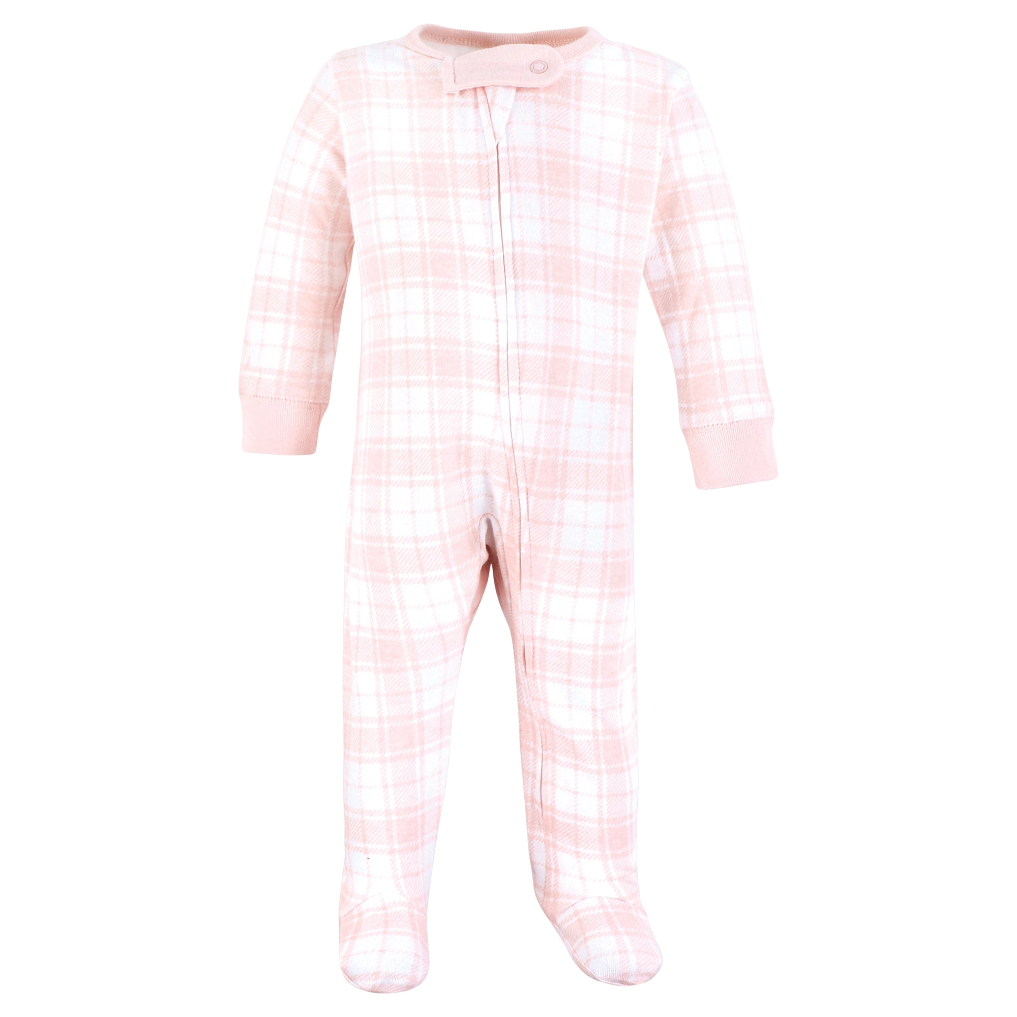 Touched by Nature Unisex Baby Organic Cotton Sleep and Play, Pink Camping Animals, Preemie
